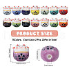 CHGCRAFT 30Pcs 15 Colors Handmade Porcelain Beads PORC-CA0001-21-2