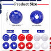 SOFPLATE Independence Day Themed Opaque Acrylic Beads MACR-SP0001-31B-2