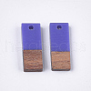 Resin & Walnut Wood Pendants RESI-S358-79-2