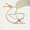 Fashion Brass Box Chain Slider Bracelets FA9198-2-2