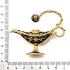 Alloy Enamel Tea Pot Home Display Decoration DJEW-Z010-01G-06-3