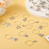 48Pcs 24 Style 12 Constellations Alloy Wine Glass Charms with Rhinestone AJEW-TAC00002-25