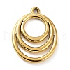 304 Stainless Steel Pendants STAS-P331-02G-1