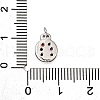 Brass Micro Pave Cubic Zirconia Pendants KK-D356-19P-3