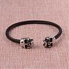 304 Stainless Steel Cuff Bangles BJEW-L605-08B-1