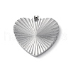 Non-Tarnish 304 Stainless Steel Pendants STAS-D025-01P-02-1