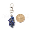 Gemstone Chips Cluster Pendant Decorations HJEW-JM00717-3