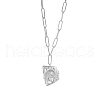 Stainless Steel Girl Shape Pendant Necklaces WT7593-2-1