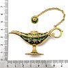 Alloy Enamel Tea Pot Home Display Decoration DJEW-Z010-01G-04-3