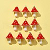 10Pcs Opaque Resin Pendants RESI-FS0001-63-3