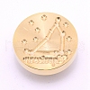 Brass Wax Sealing Stamp Head AJEW-TAC0026-01LG-10-1