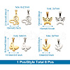Fashewelry 8Pcs 8 Style 304 Stainless Steel Charms STAS-FW0001-16-7