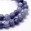 Natural White Jade Imitation Aquamarine Beads Strands G-F364-15-8mm-3