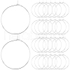 Beebeecraft 100Pcs 316 Surgical Stainless Steel Wine Glass Charms Rings STAS-BBC0005-97A-1
