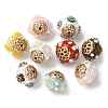 Handmade Resin Indonesia Round Beads IPDL-P005-01KCG-M-1