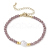 3Pcs 3 Colors Glass Beaded Bracelets Sets for Women BJEW-JB11169-3