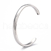 Ion Plating(IP) 304 Stainless Steel Cuff Bangles STAS-C023-03-4