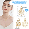 Beebeecraft 10Pcs Christmas Rack Plating Brass Pendants ZIRC-BBC0002-85-2