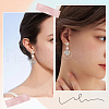 SUNNYCLUE 20Pcs Alloy Heart Stud Earring Findings EJEW-SC0001-50-5