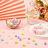 SOFPLATE 400Pcs Opaque Acrylic European Beads SACR-SP0001-01-4