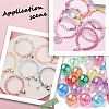 SOFPLATE 1000Pcs 5 Colors Valentine's Day Transparent Acrylic Beads MACR-SP0001-29A-6