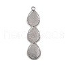 Alloy Pendant Cabochon Settings PALLOY-Q428-01P-1