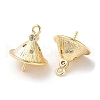 Brass Micro Pave Cubic Zirconia Pendant Bails X-KK-F862-35G-2