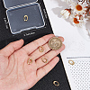 Beebeecraft 8Pcs Rack Plating Brass Spring Gate Rings KK-BBC0014-14-3