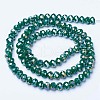 Electroplate Glass Beads Strands EGLA-A034-P8mm-B09-2