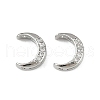 Brass Clear Cubic Zirconia Beads KK-D375-35P-1