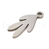 Non-Tarnish 304 Stainless Steel Charms STAS-S123-01P-07-2