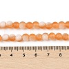Frosted Crackle Glass Beads Strands X1-GLAA-U001-8mm-M10-4