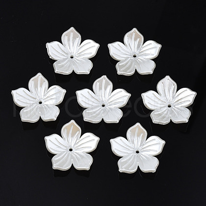 ABS Plastic Imitation Pearl Beads OACR-N012-001-1