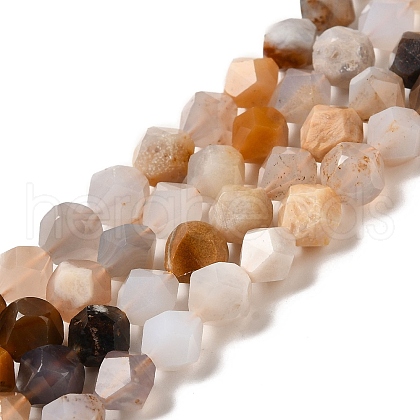 Natural Chalcedony Beads Strands G-K382-A16-02-1