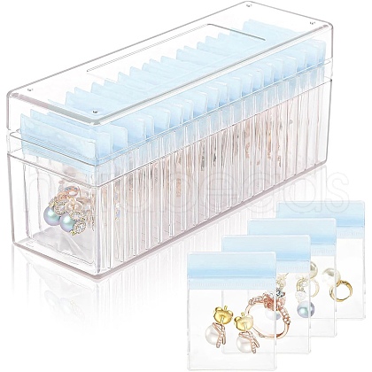 Rectangle Acrylic Jewelry Organizer Storage Boxes PW-WG6545E-04-1