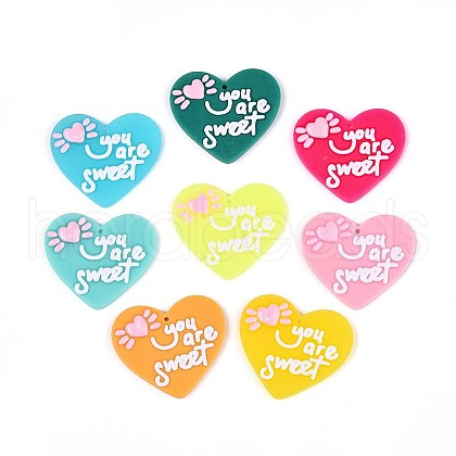 Opaque Acrylic Pendants BACR-N003-01-1