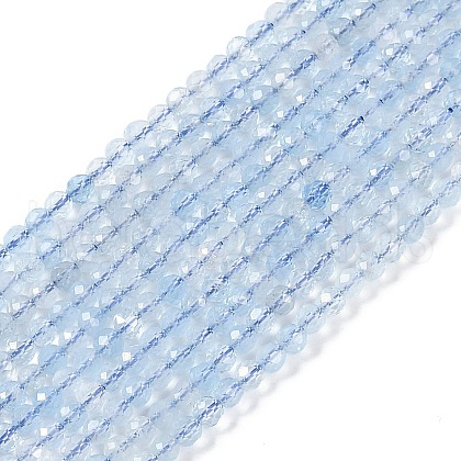 Natural Aquamarine Beads Strands X-G-N342-31-1