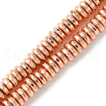 Electroplated Synthetic Non-Magnetic Hematite Beads Strands G-H020-E01-01-1