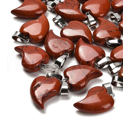 Natural Red Jasper Pendants G-B127-11P-07-1