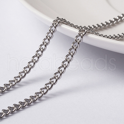 304 Stainless Steel Twisted Chains Curb Chains CHS-H007-38P-1