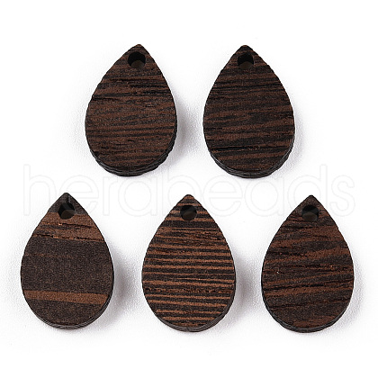 Natural Wenge Wood Pendants WOOD-T023-28A-01-1
