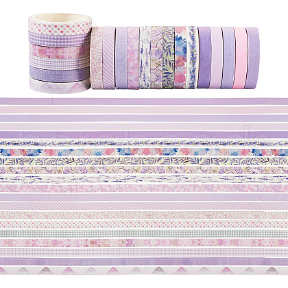 20 Rolls Paper Adhesive Tape Set DIY-TAC0023-42B-1