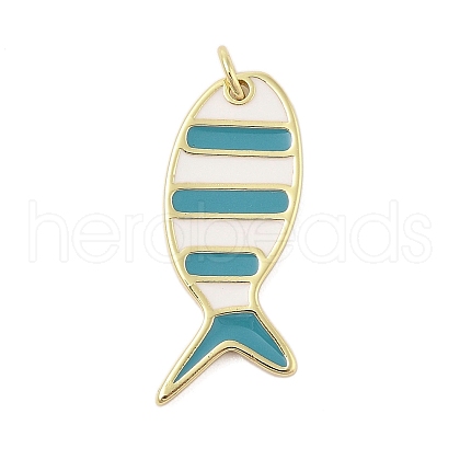 Rack Plating Brass Enamel Pendants KK-Z074-10G-01-1