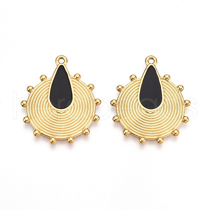 304 Stainless Steel Pendants STAS-N108-24B-G-1
