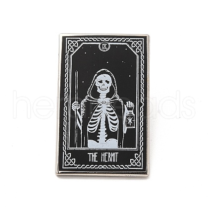 The Hermit IX Tarot Card Alloy Brooch JEWB-G020-06P-1