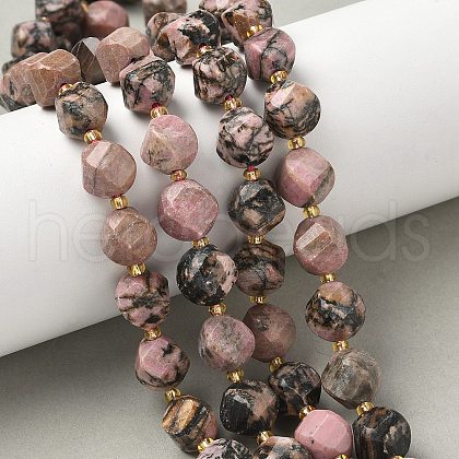 Natural Rhodonite Beads Strands G-U023-A03-01-1