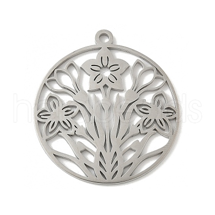 304 Stainless Steel Pendants STAS-V016-14P-1