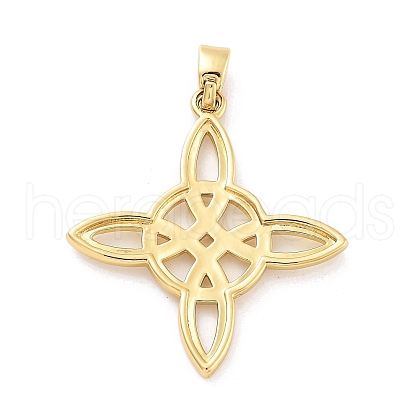 Rack Plating Brass Pendants KK-C063-08G-1