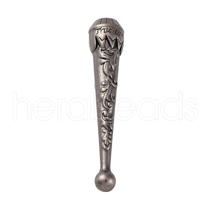 Alloy Cord End PALLOY-WH0022-03AS-1