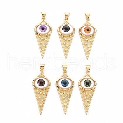 Brass Pendants KK-S362-041-NR-1